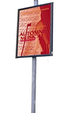 Panneaux d'affichage extérieur - Panneau affichage sur poteau