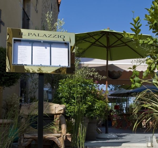 Porte-menu lumineux sur pied BOURGOGNE – Image 2
