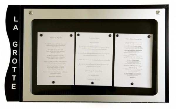 Porte-menu lumineux mural CEVENNES – Image 2