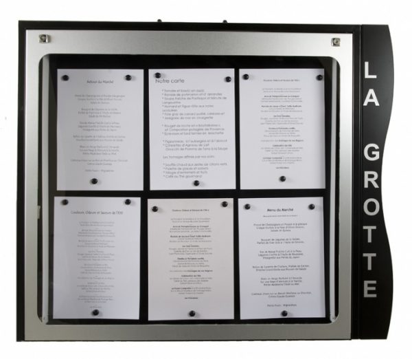 Porte-menu lumineux mural CEVENNES – Image 4