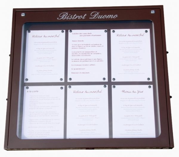 Porte-menu lumineux mural LUBERON – Image 5