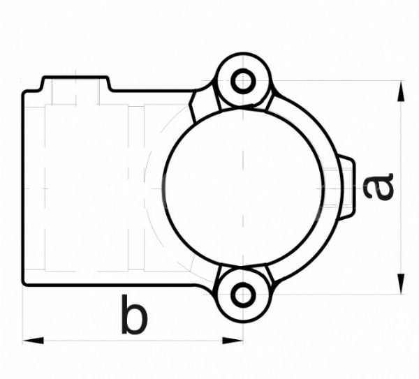 Raccord tubulaire T-court type bride – Image 3